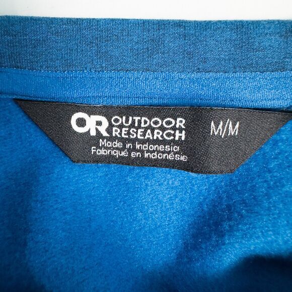 Outdoor Research Emersion Fleece Crew Neck‎ Sweatshirt Womens Medium Blue 279969 - Picture 3 of 15